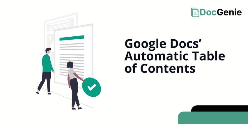 add google docs automatic table of contents