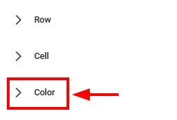 google docs table border